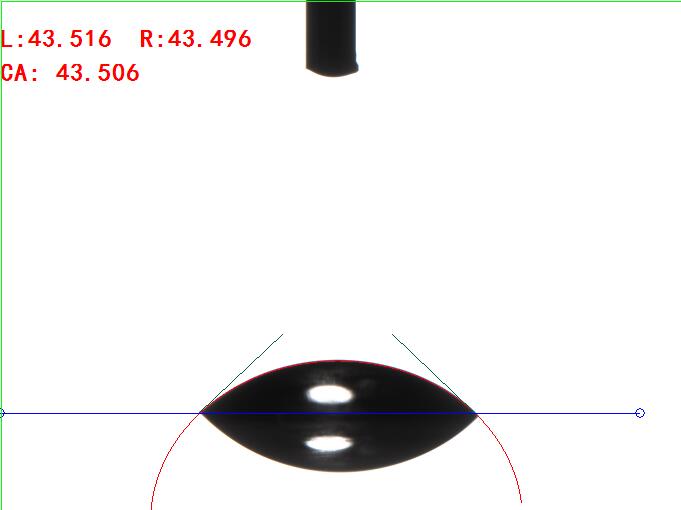 圓法測量接觸角 圓法測量接觸角